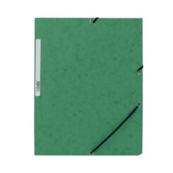 Capa com elásticos KF02167 cartão verde com abas DIN A4 q-connect