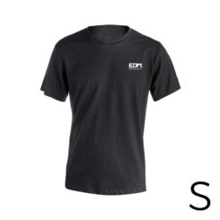Camiseta preta tamanho-s manga curta bordada