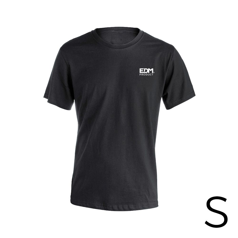 Camiseta preta tamanho-s manga curta bordada