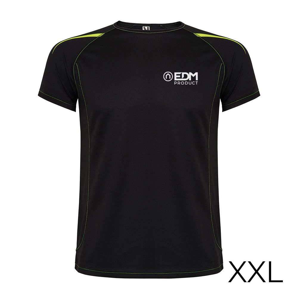 Camisola desportiva preta tamanho XXL Roly