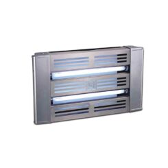 EDM Apanhador de insetos com placa adesiva, uso interno, 2 x 15w, 100 m², 61 x 8,5 x 35 cm