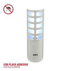 EDM Apanhador de insetos elétrico com placa adesiva, uso interno, 9w, 50 m², 9 x 7,5 x 27,5 cm