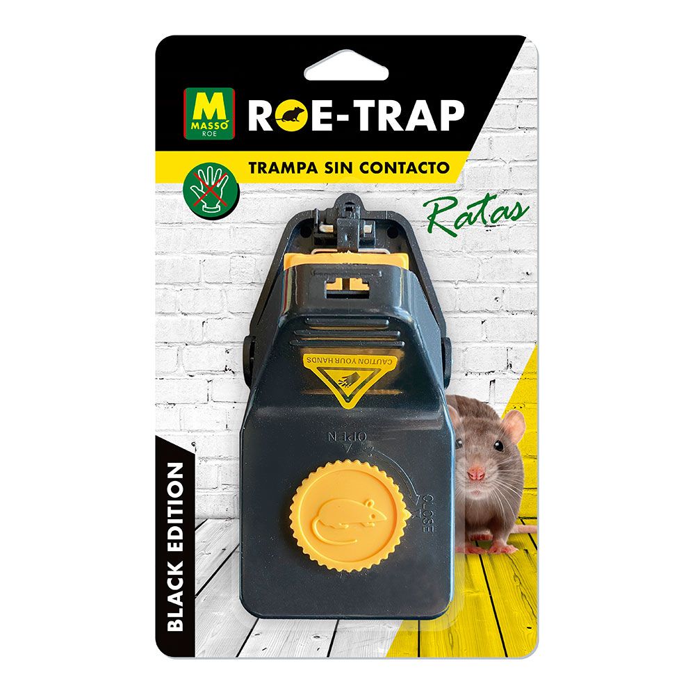 Armadilha para ratos black edition 15,2 x 8 x 7,3 cm, blister