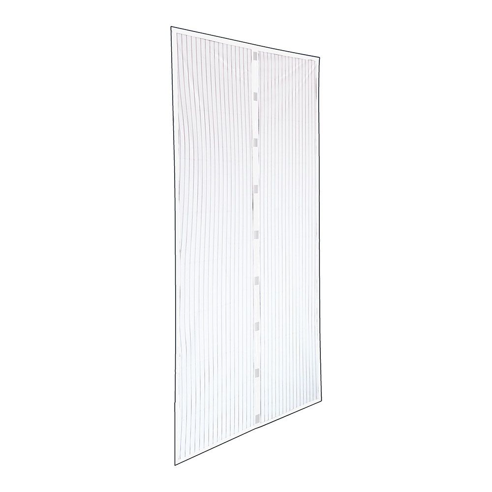 Mosquiteiro com moldura magnética, branco, 140 x 240 cm, 2 peças de 70 x 240 cm