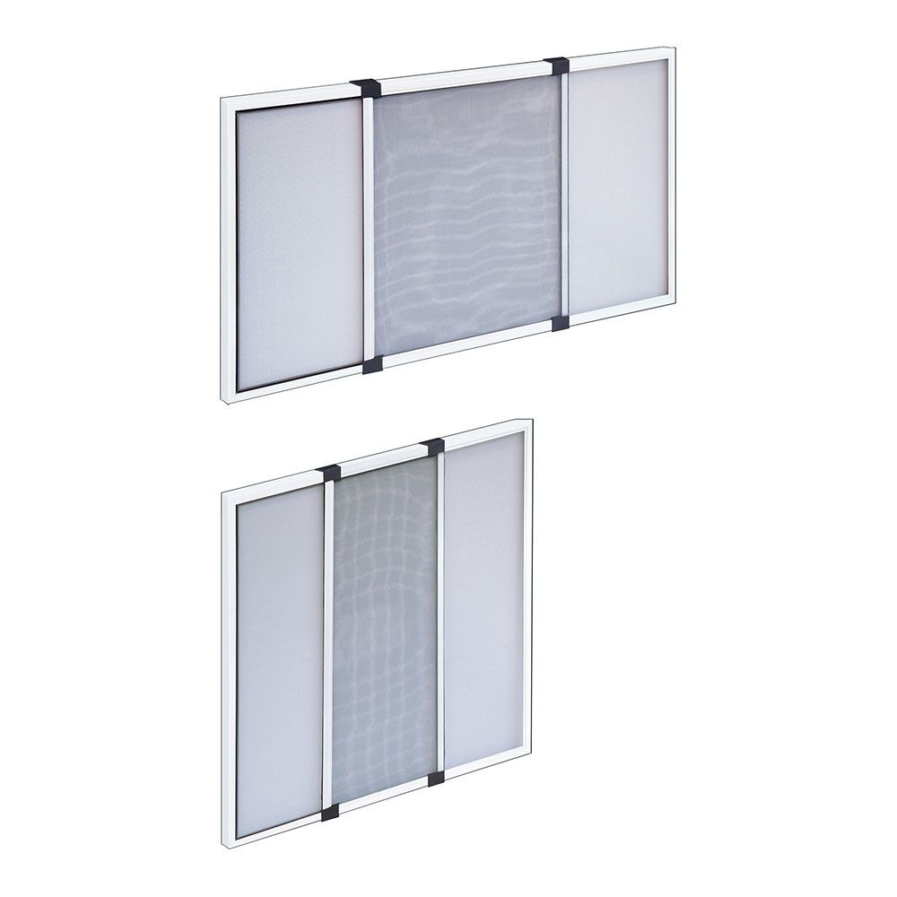 Mosquiteiro com armação extensível, branco, 70-132 x 50 cm