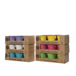 Velas citronela 45 g Ø5 x 6,5 cm cores sortidas, 3 UDS