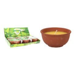 Vela de citronela em vaso de terracota, Ø13 x 70 mm
