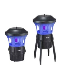 EDM Apanhador de insetos elétrico para interior/exterior 7w, 100 m², ø21,5 x 44 cm