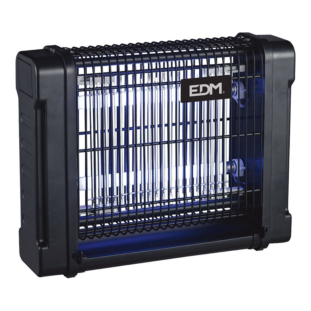 Mata-insetos elétrico profissional, preto, 2 x 6 W, 30 m², 31,6 x 10 x 26,5 cm, 340°