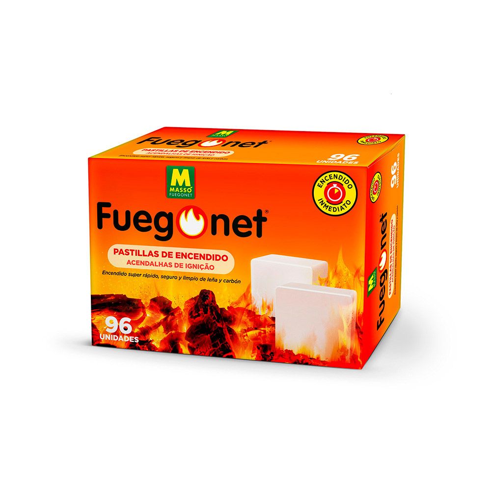 Pastilhas de acendimento de fogo, 96 un