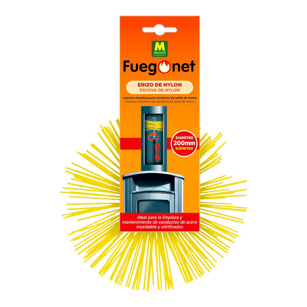 Limpa fuligem ouriço de nylon Ø200 mm