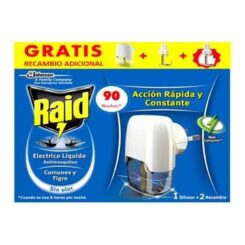 Aparelho difusor líquido repelente de mosquitos + 2 recargas para 45 noites cada uma