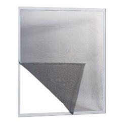 Mosquiteiro adesivo para janela, adaptável, cinza, 150 x 180 cm