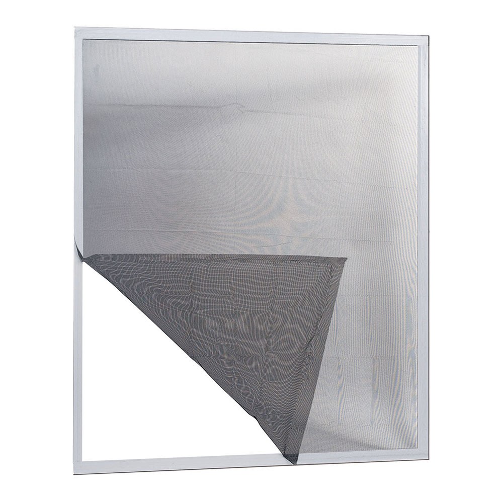 Mosquiteiro adesivo para janela, adaptável, cinza, 150 x 180 cm