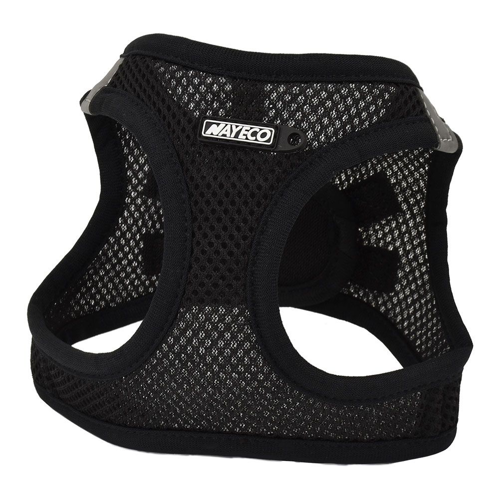 Arnês transpirante preto tamanho XS 35-40 cm
