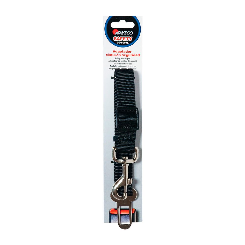 Adaptador de cinto de segurança preto de 20 mm