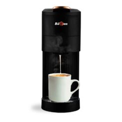 Cafeteira multifuncional 4 em 1,1400 W, preta