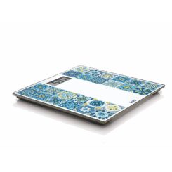 Balança eletrónica de WC com bateria recarregável carga máxima 180 kg modelo azul