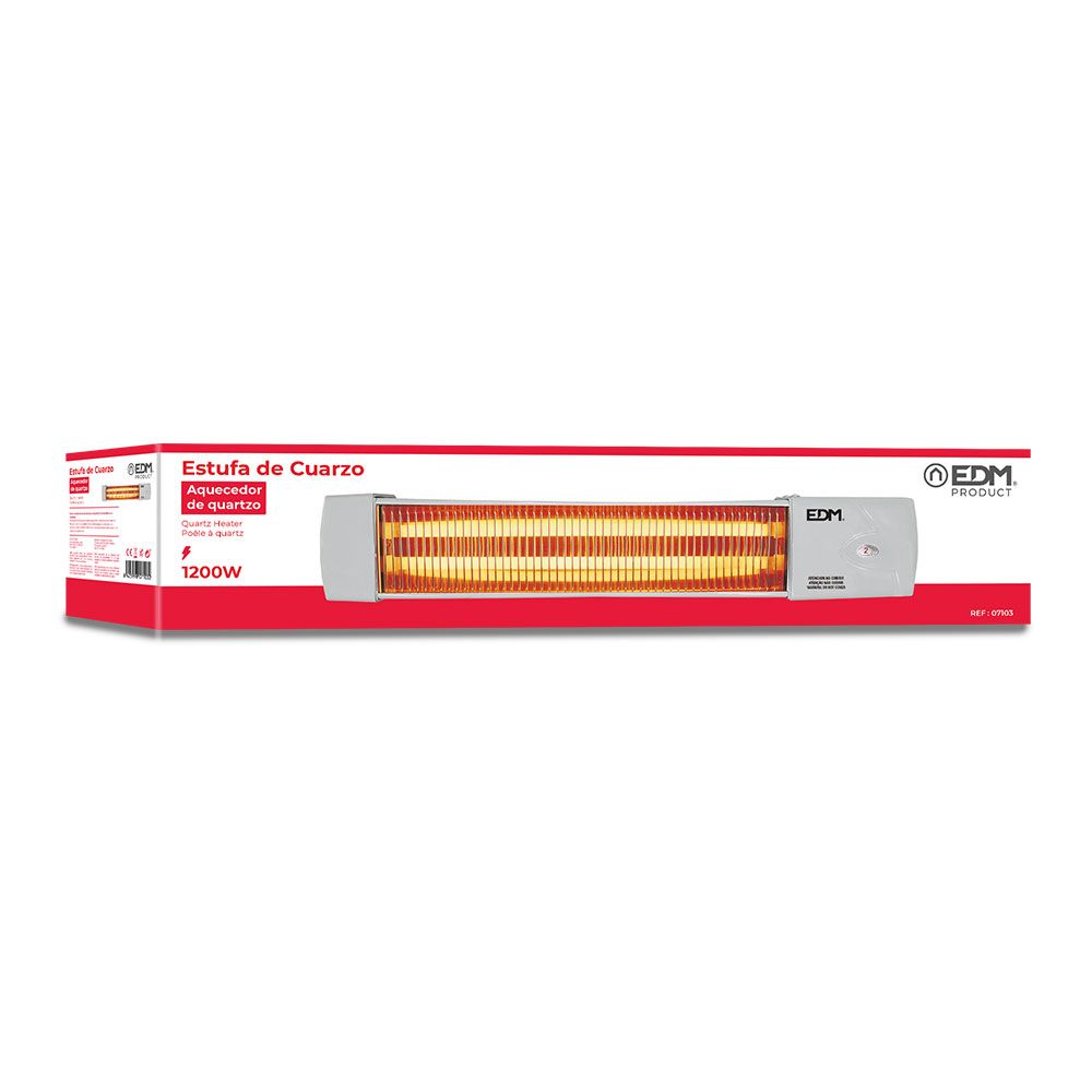 EDM Fogão de banho ajustável de quartzo 600 / 1200 w modelo marfim - Image 2