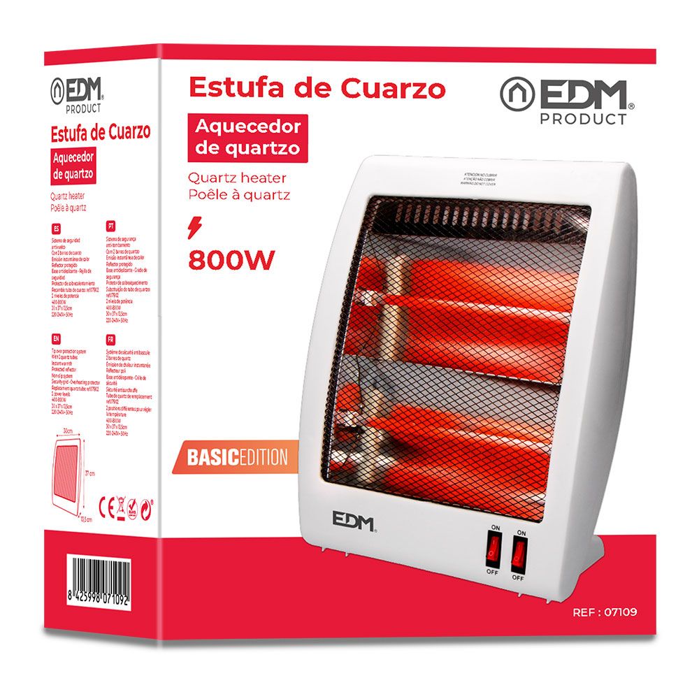 EDM Fogão de quartzo 400/800 w modelo anti-inclinação plano - Image 2
