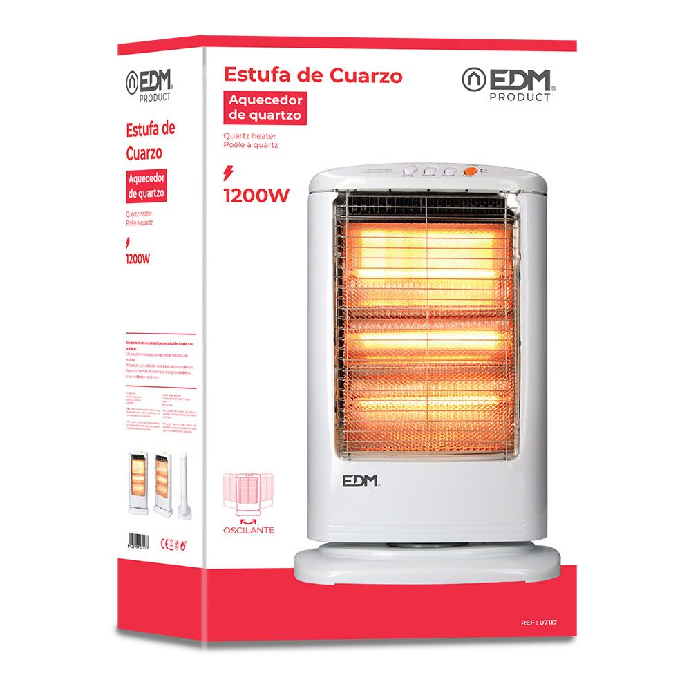 EDM Fogão oscilante de quartzo 400 / 800 / 1200 w modelo econômico anti-inclinação - Image 2