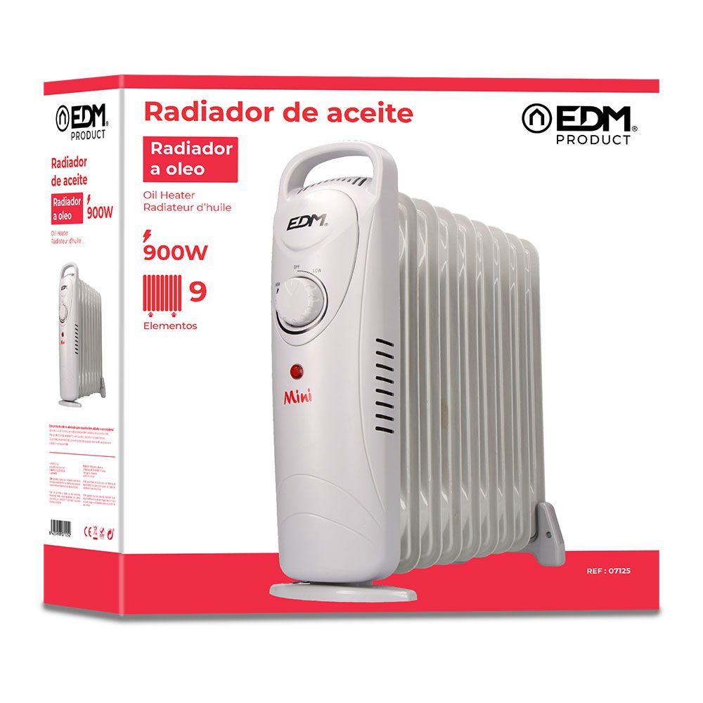 EDM Radiador a óleo 900 w com 9 elementos modelo júnior - Image 2