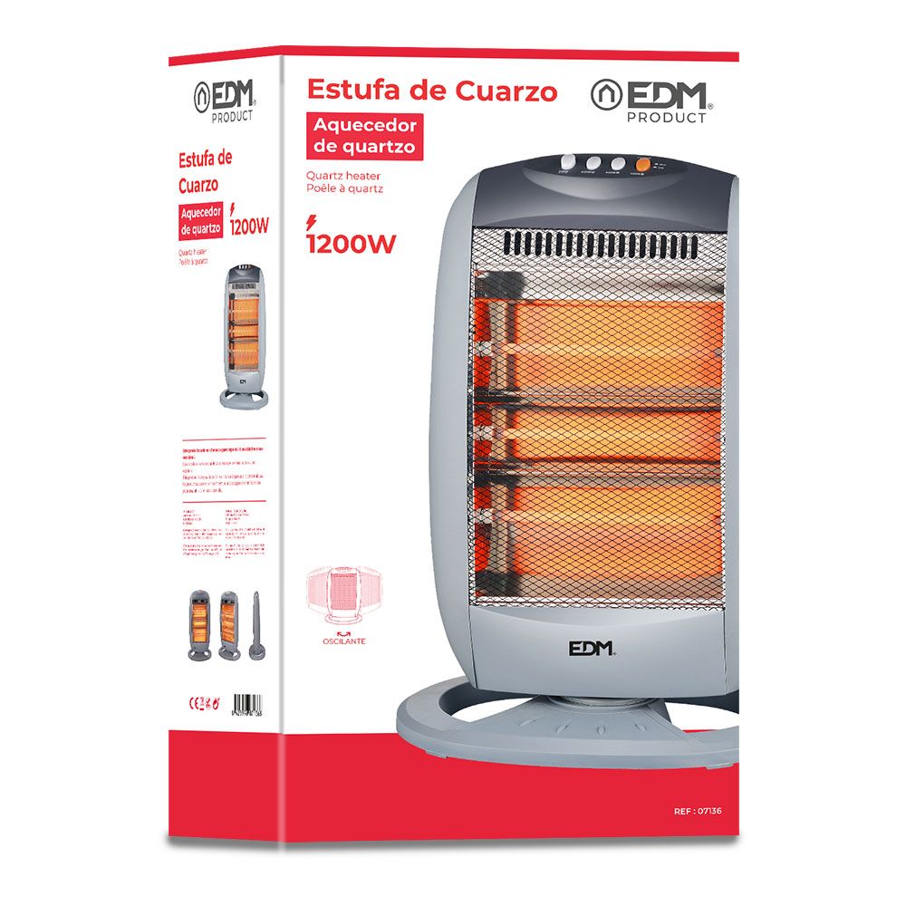 EDM Fogão oscilante de quartzo 400 / 800 / 1200 w anti-inclinação - Image 2