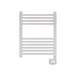 Radiador elétrico/toalheiro 400W com temporizador, branco