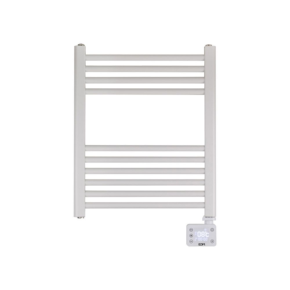 Radiador elétrico/toalheiro 400W com temporizador, branco