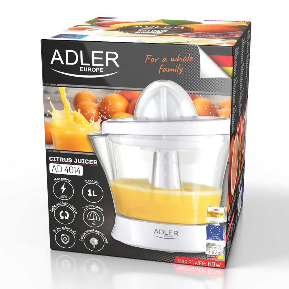 ADLER Espremedor Ad 4014 Branco 60 W 1 L - Image 4