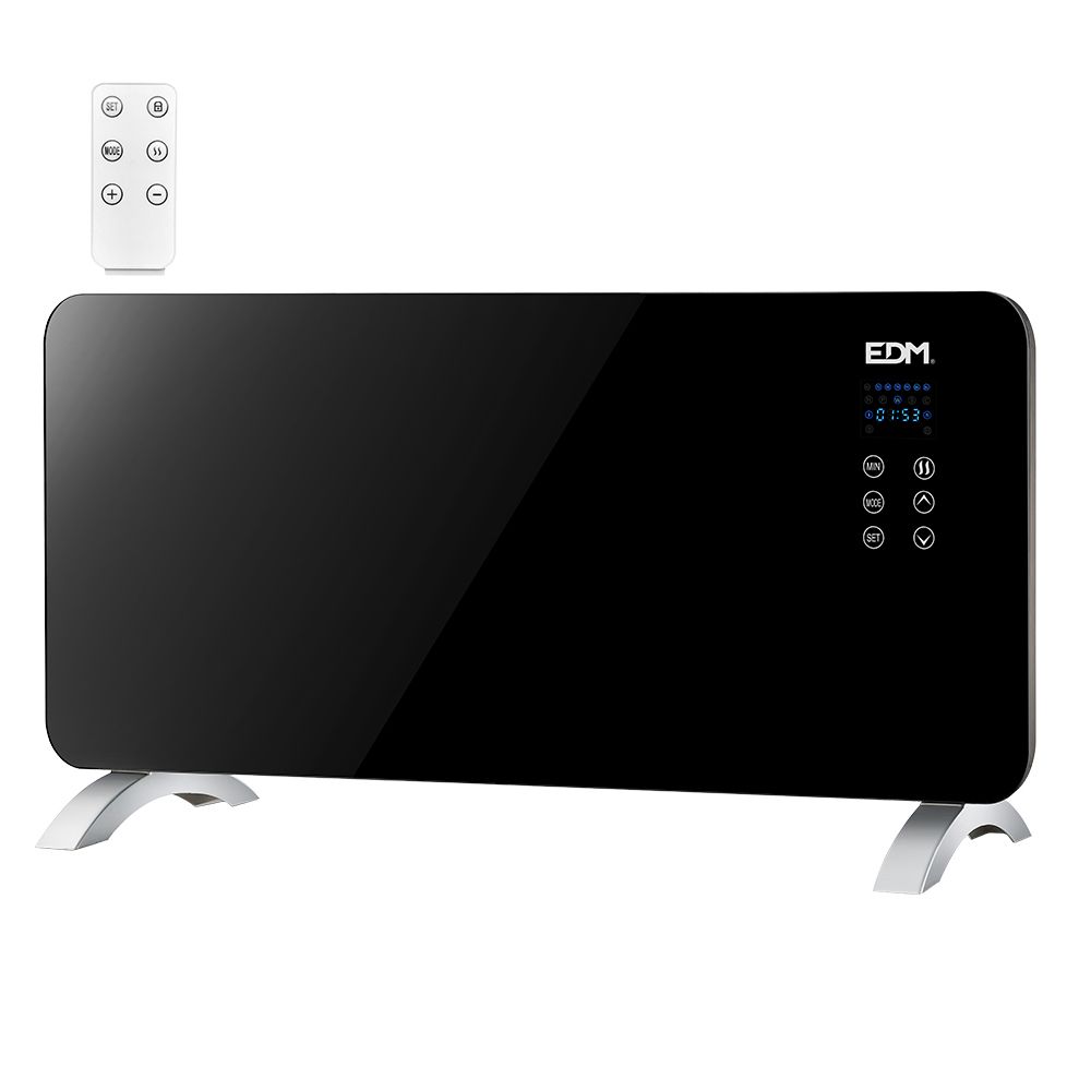 Aquecedor convector com frontal de vidro 2000 W