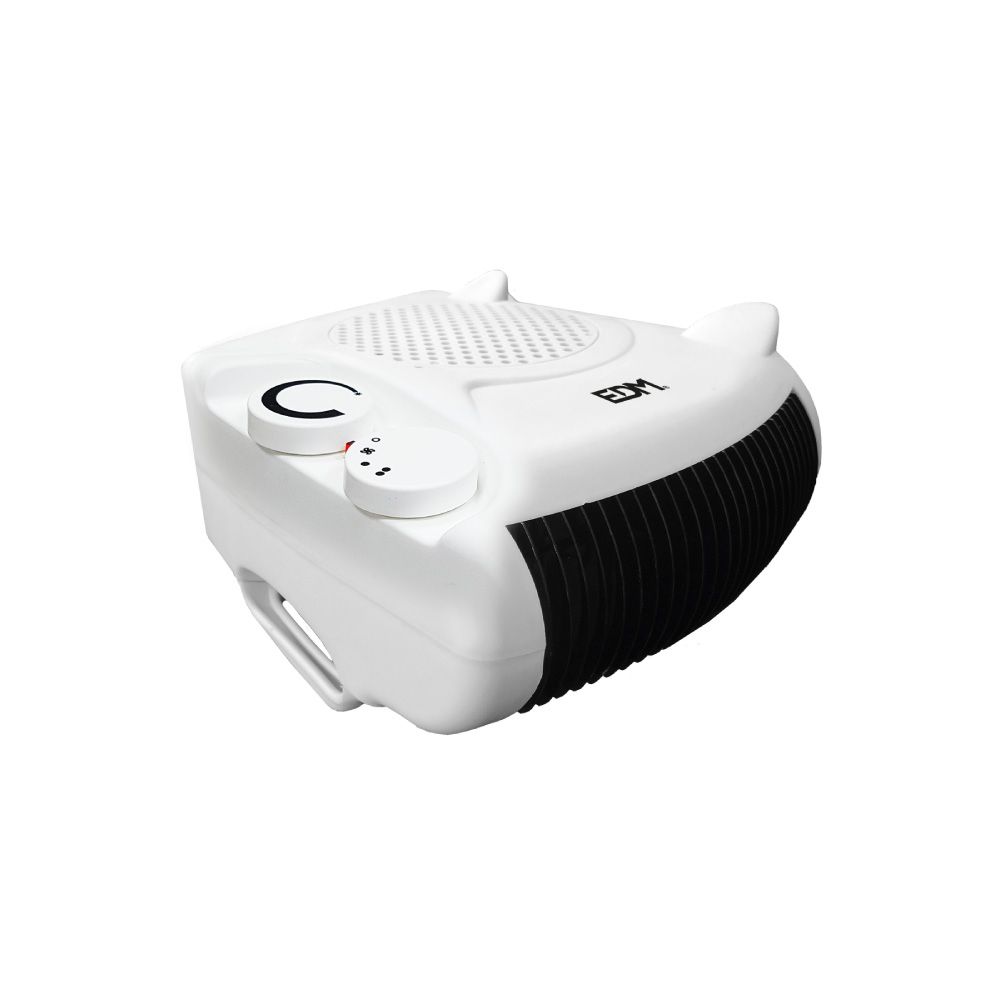 EDM Aquecedor compacto vertical/horizontal 2 em 1 1.000 - 2.000 w branco - Image 2