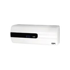 EDM Aquecedor split cerâmico 1000 - 2000 w, com controle remoto 57 x 14 x 22 cm