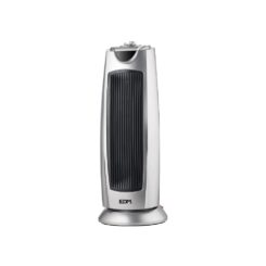 EDM Aquecedor de torre cerâmica oscilante prata modelo 1000 - 2000 w
