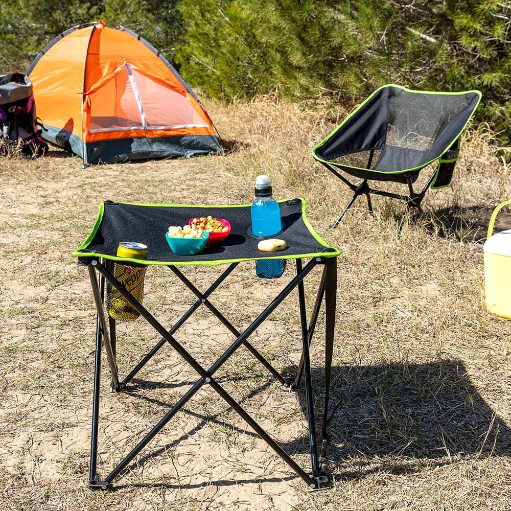 Mesa de camping dobrável em tecido com capa cafolby - Image 11