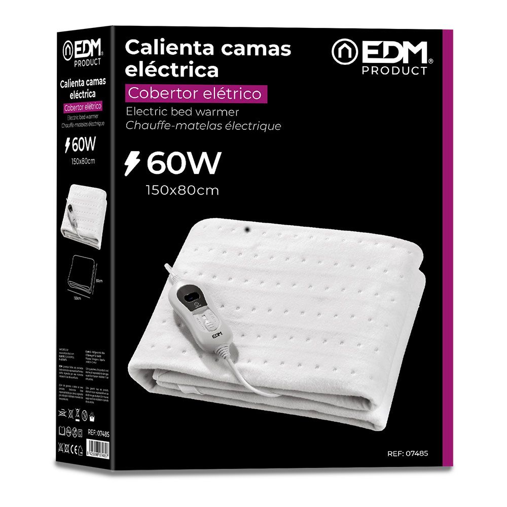 Aquecedor de cama elétrico 60 w 150 x 80 cm - Image 2
