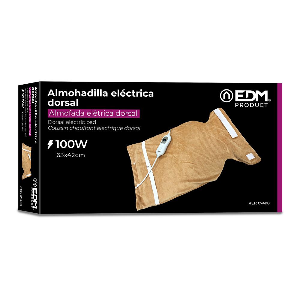EDM Almofada elétrica para dorsal 100 w 63 x 42 cm - Image 2