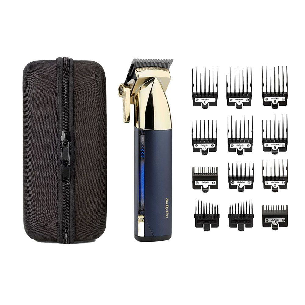 Máquina de cortar cabelo sem fios super-x-metal series com lâminas de aço japonês babyliss