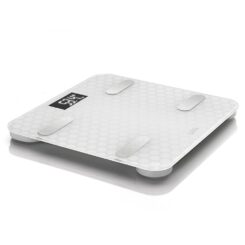 Balança Bluetooth e cálculo de composição corporal inteligente cor branca 180kg PS7011 lay