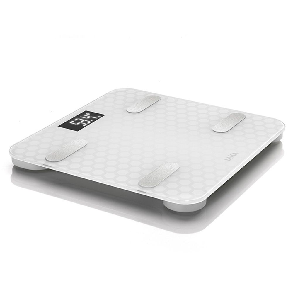 Balança Bluetooth e cálculo de composição corporal inteligente cor branca 180kg PS7011 lay