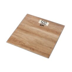 EDM Balança de banheiro digital com efeito madeira, máximo 180 kg