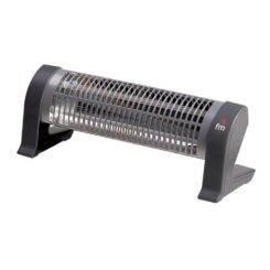 Aquecedor de quartzo 2302-C, de chão, antiviragem 1200 W, cinzento, 53 x 14,5 x 17,5 cm