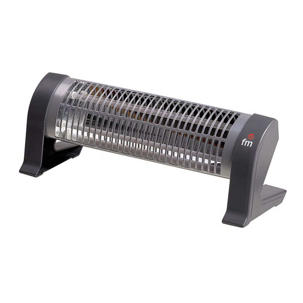 Aquecedor de quartzo 2302-C, de chão, antiviragem 1200 W, cinzento, 53 x 14,5 x 17,5 cm