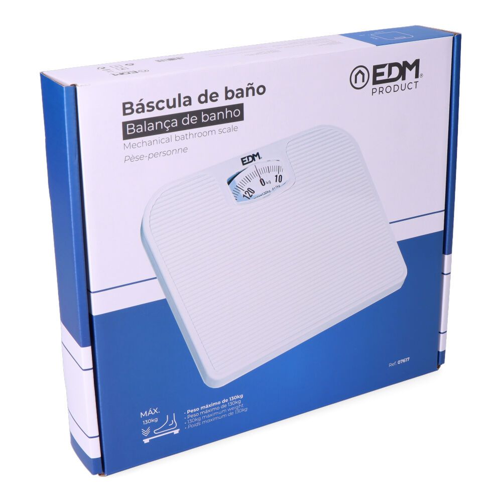 EDM Balança de banheiro mecânica, máximo 130 kg - Image 5