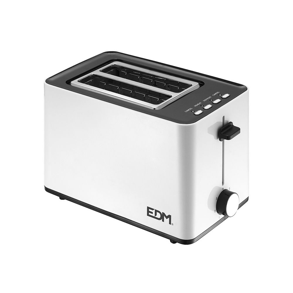Torradeira 850W ranhura dupla white design EDM
