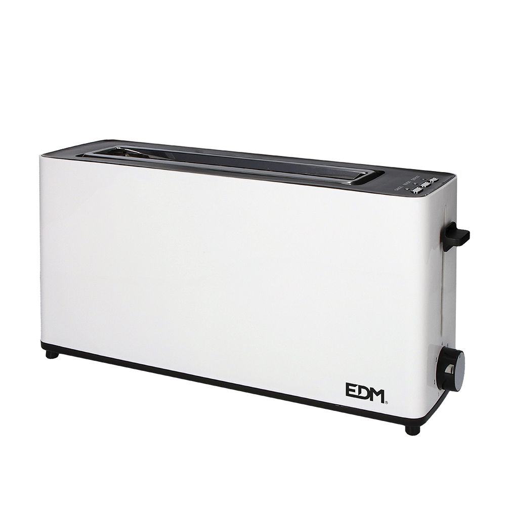 Torradeira 900W ranhura grande white design EDM