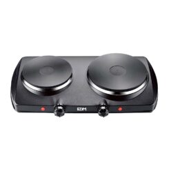 Cozinha eletrica preto 1400W 2 fogos CE/A13 EDM