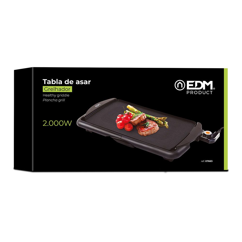 Tábua para assar 2000 w 645 x 300 x 85 mm - Image 2