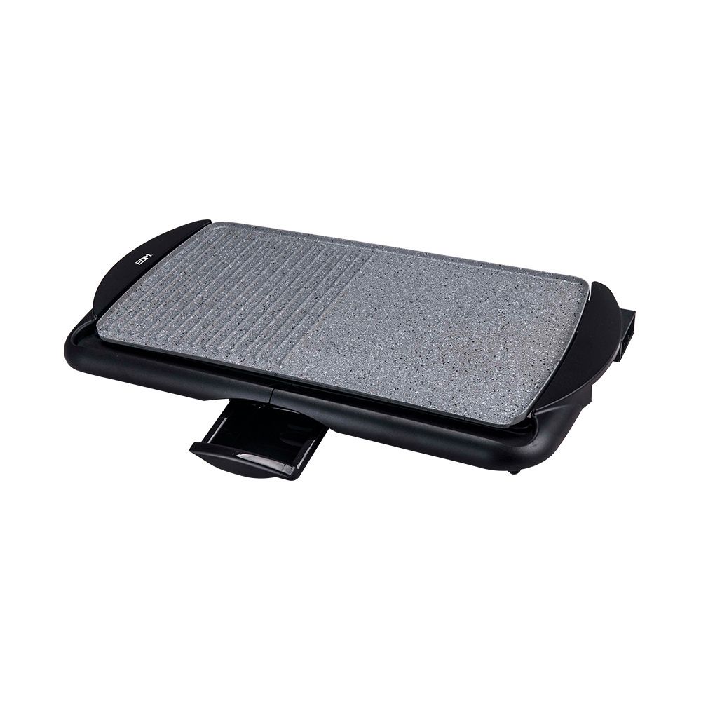 Prancha de grelhar efeito pedra 2000 W 61,5 x 31 x 8 cm