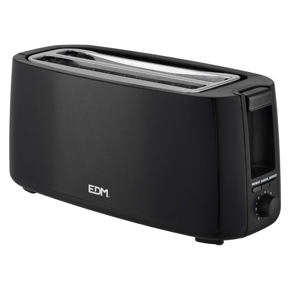 Torradeira duas fendas longas black design 1400W EDM